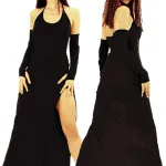 Deluxerie Lange Erotisches Kleid Miladena