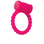Pembe Renkli Yumuşak Silikonlu Titreşimli Penis Halkası