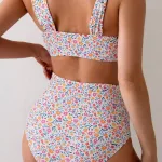 Çiçek Desenli Bikini Takımı M-9015