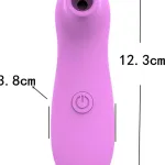 Mor Renkli Silikonlu Vibratör HPR-11013