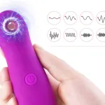 Mor Renkli Silikonlu Vibratör HPR-11013