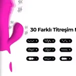Mor Renkli Silikonlu Vibratör HPR-11083