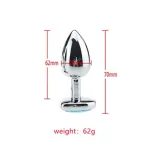 Paslanmaz Çelik Metal Kalpli Anal Tıkaç HPR-41102S