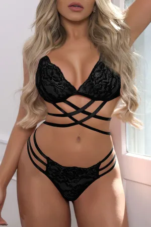 Deluxerie Erotisches BH-Set Emerald