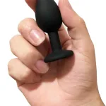 Siyah Silikon Anal Plug HPR-41025