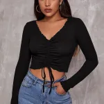 Deluxerie Top Crop Ebonny