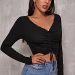 Deluxerie Top Crop Ebonny