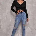 Deluxerie Top Crop Ebonny