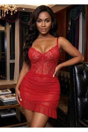 Deluxerie Babydoll-Set Aliain