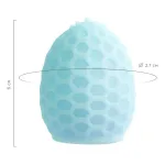 Turkuaz Cep Tipi Tırtıklı Desenli Yumurta Mastürbatör HPR-T763016