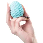 Turkuaz Cep Tipi Tırtıklı Desenli Yumurta Mastürbatör HPR-T763016