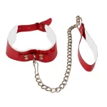 Deluxerie BDSM Halsband mit Leine Jadey
