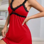 Kırmızı Fantezi Seksi Babydoll Gecelik Takımı IM-02117