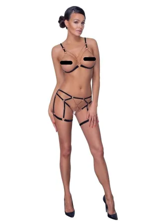 Deluxerie Conjunto de Arnés Sexy Sherlynn