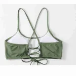 Yeşil Sırttan Bağlamalı Bikini Üstü MS42289