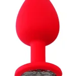 Kırmızı Silikonlu Anal Tıkaç HPR-41025K