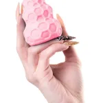 Pembe Cep Tipi Tırtıklı Desenli Yumurta Mastürbatör HPR-T763012