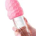 Pembe Cep Tipi Tırtıklı Desenli Yumurta Mastürbatör HPR-T763012