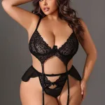 Deluxerie Conjunto de Lingerie Mais Tamanho Breancatr